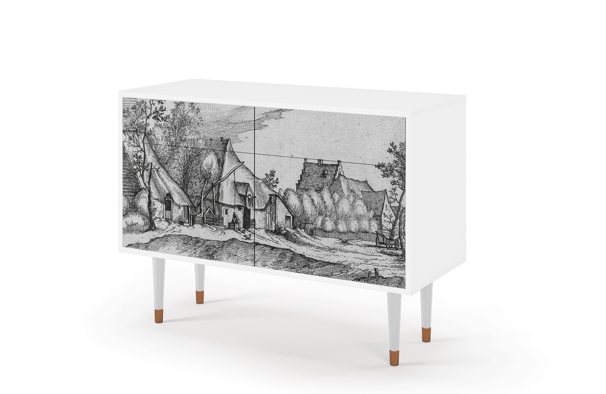 BS4_183_006 Sideboard - STORYZ - BS4 Farms in a Village - White