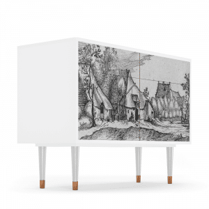 Sideboard - STORYZ - BS4 Farms in a Village - White