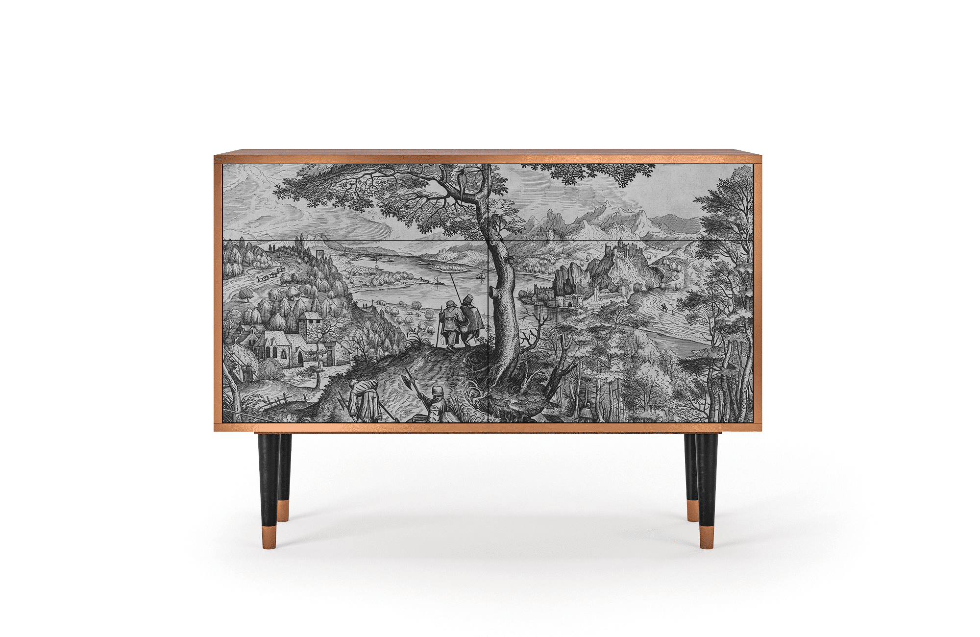 Sideboard – STORYZ – BS4 Milites Requiescentes – Walnut Sideboard - STORYZ - BS4 Milites Requiescentes - Walnut