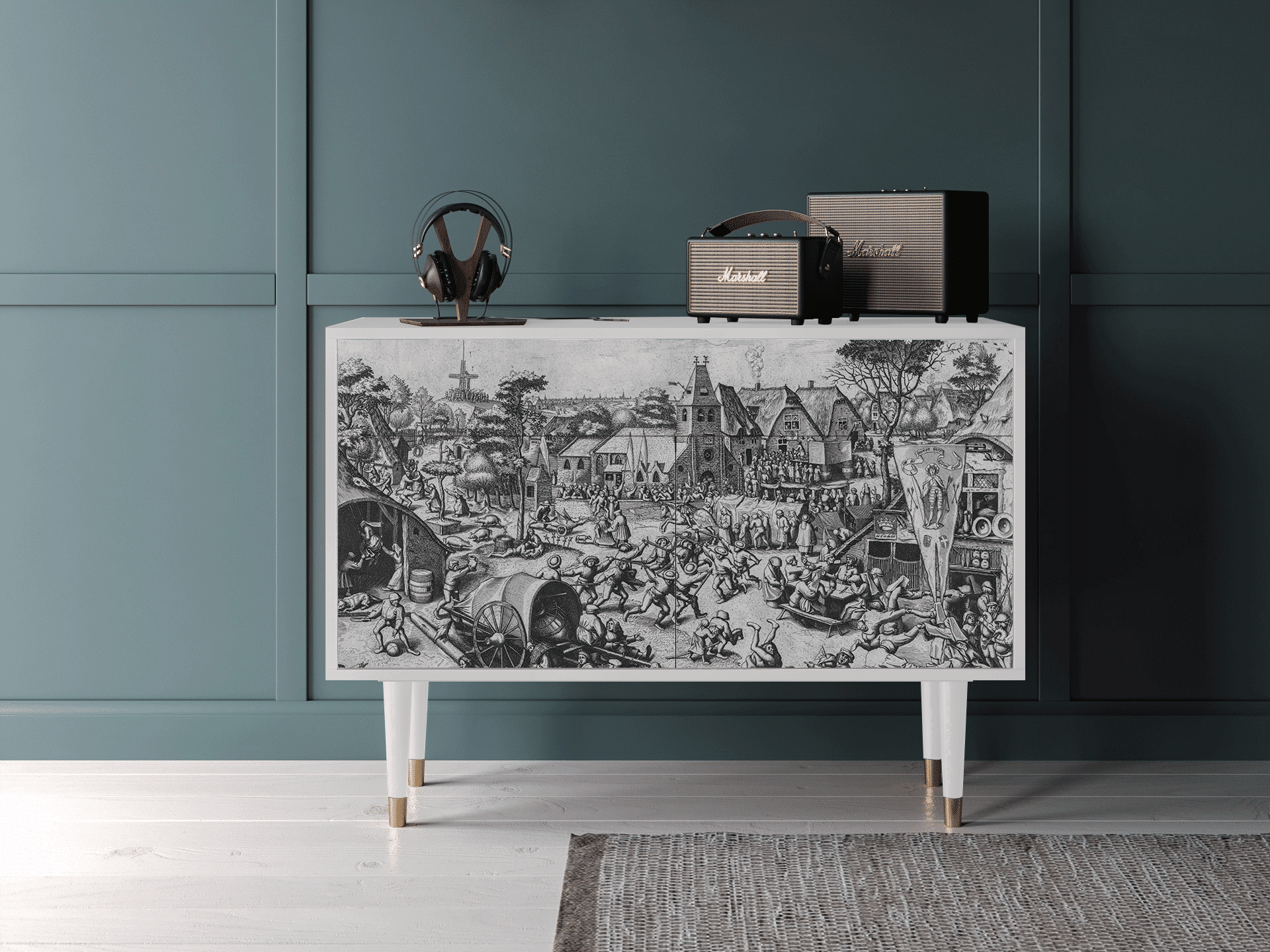 Sideboard - STORYZ - BS4 The Festival of Saint - White Sideboard - STORYZ - BS4 The Festival of Saint - White