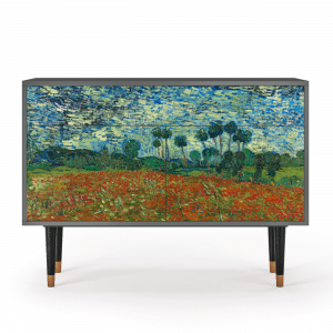 Sideboard - STORYZ - BS4 Poppy field by van Gogh - Antracite