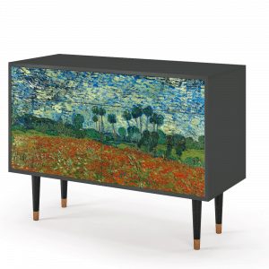 Sideboard - STORYZ - BS4 Poppy field by van Gogh - Antracite