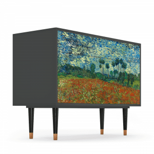Sideboard - STORYZ - BS4 Poppy field by van Gogh - Antracite