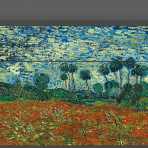 Sideboard - STORYZ - BS4 Poppy field by van Gogh - Antracite