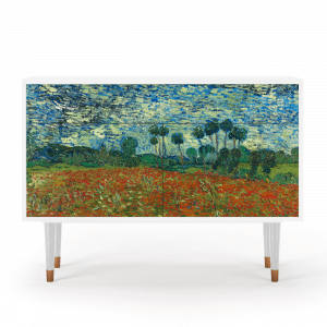 Sideboard - STORYZ - BS4 Poppy field by van Gogh - White