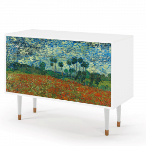 Sideboard - STORYZ - BS4 Poppy field by van Gogh - White