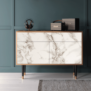 Sideboard - STORYZ - BS4 Milk Marble - Walnut