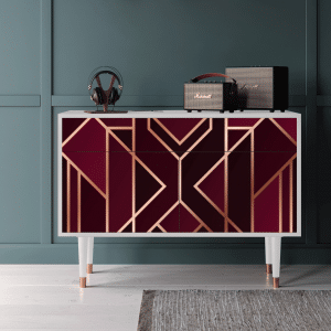 Sideboard - STORYZ - BS4 Burgundy Jewelery - White