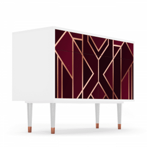 Sideboard - STORYZ - BS4 Burgundy Jewelery - White