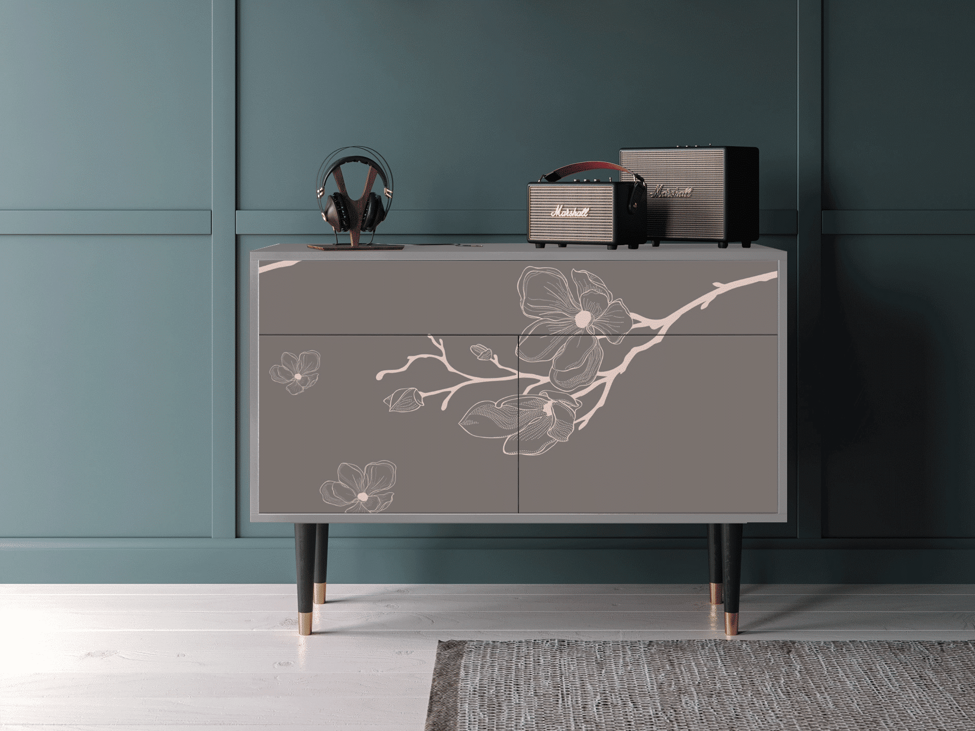 Sideboard - STORYZ - BS4 Cherry Blossom - Grey Sideboard - STORYZ - BS4 Cherry Blossom - Grey