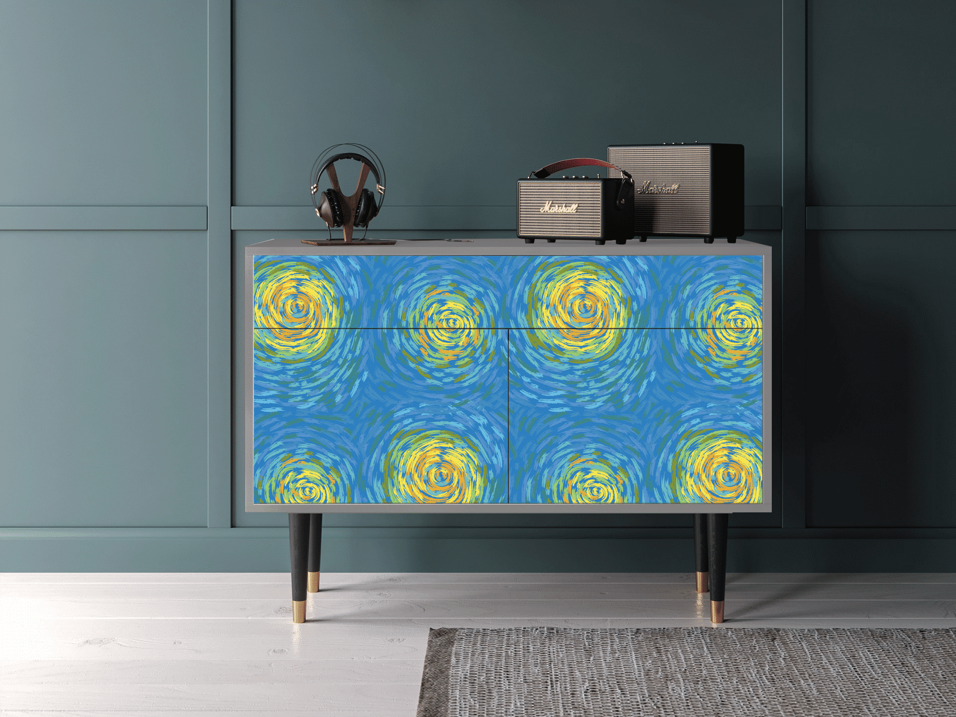 Sideboard - STORYZ - BS4 Van Gogh Lights - Grey Sideboard - STORYZ - BS4 Van Gogh Lights - Grey