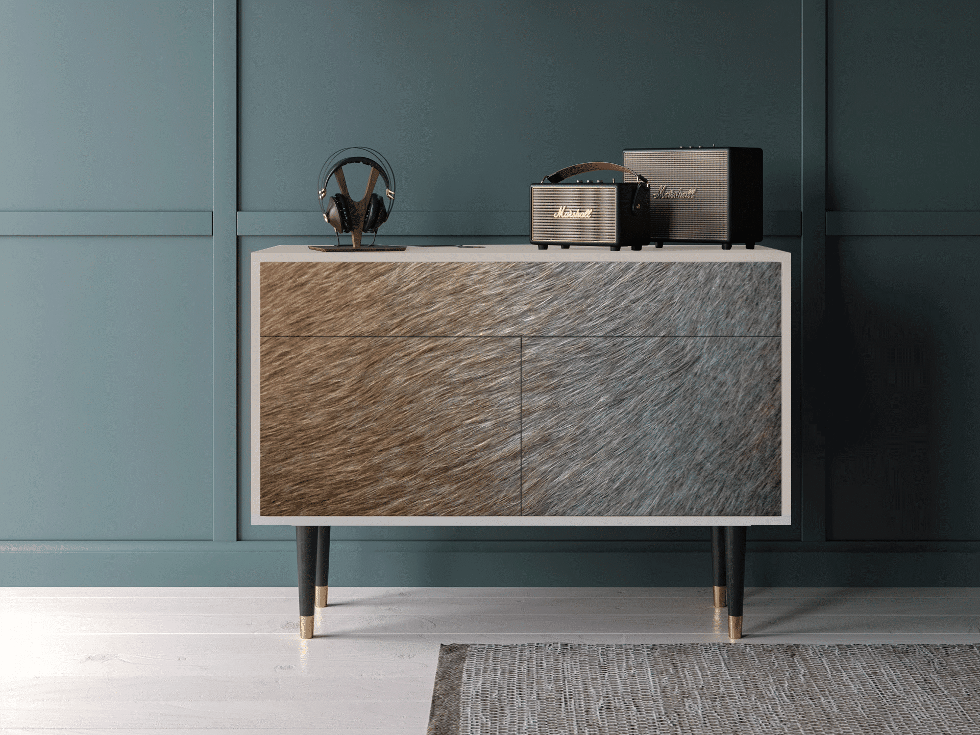 Sideboard - STORYZ - BS4 Peanut Hair - Sand Sideboard - STORYZ - BS4 Peanut Hair - Sand