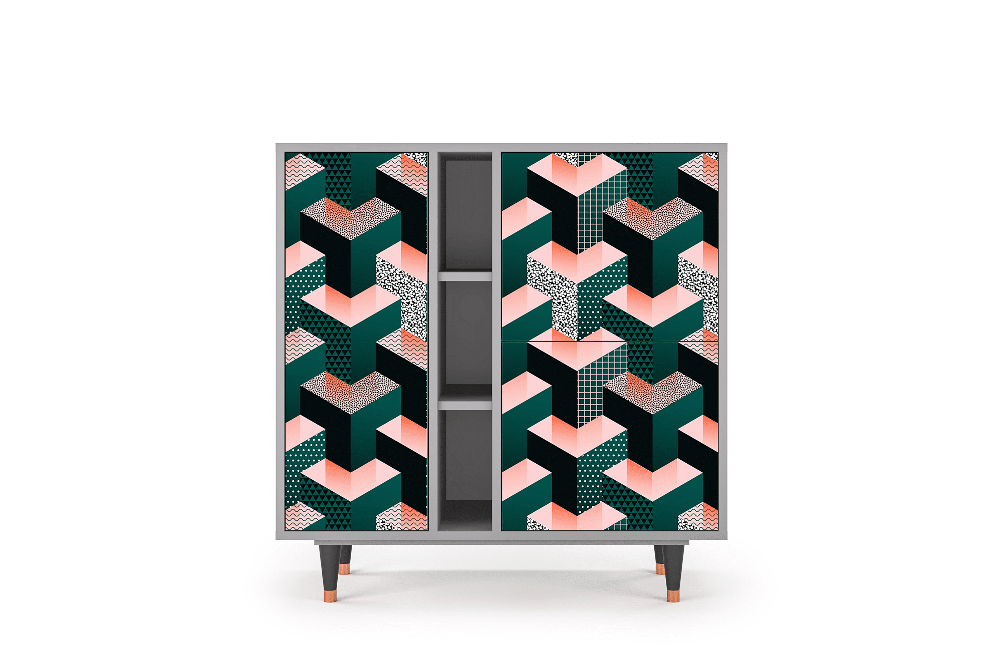 Sideboard – STORYZ – BS5 Geometric Madness – Grey Sideboard - STORYZ - BS5 Geometric Madness - Grey