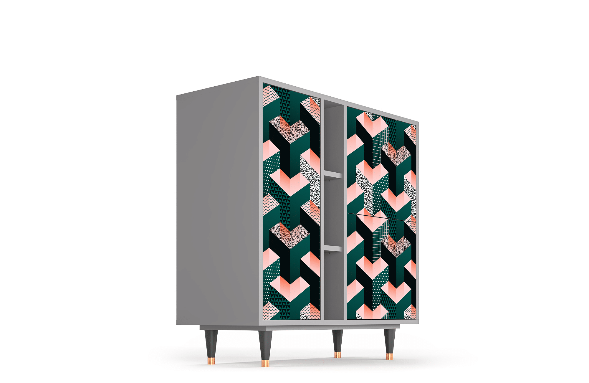 Sideboard – STORYZ – BS5 Geometric Madness – Grey Sideboard - STORYZ - BS5 Geometric Madness - Grey