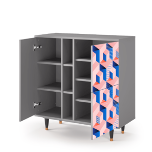 Sideboard - STORYZ - BS5 Pinky Squares - Grey