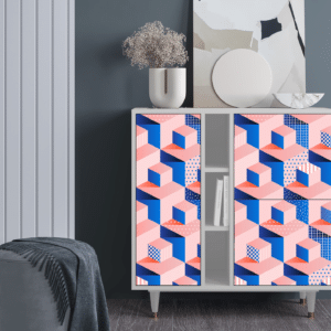 Sideboard - STORYZ - BS5 Pinky Squares - White