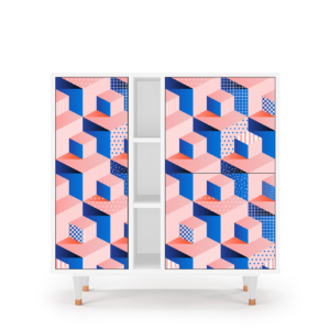 Sideboard - STORYZ - BS5 Pinky Squares - White