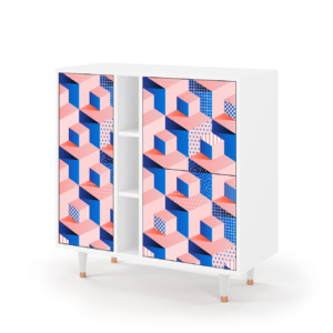 Sideboard - STORYZ - BS5 Pinky Squares - White