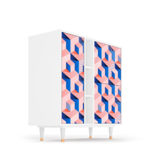 Sideboard - STORYZ - BS5 Pinky Squares - White