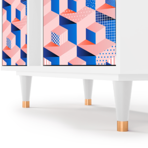 Sideboard - STORYZ - BS5 Pinky Squares - White