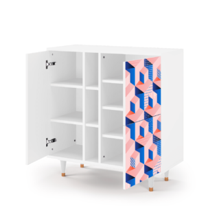 Sideboard - STORYZ - BS5 Pinky Squares - White