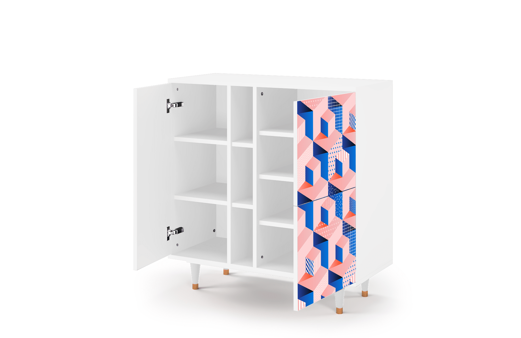 Sideboard – STORYZ – BS5 Pinky Squares – White Sideboard - STORYZ - BS5 Pinky Squares - White