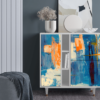 Sideboard - STORYZ - BS5 Abstract Expressionism - White