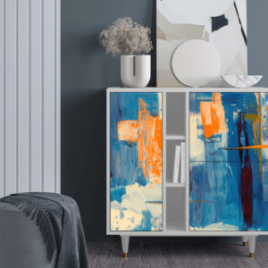 Sideboard - STORYZ - BS5 Abstract Expressionism - White
