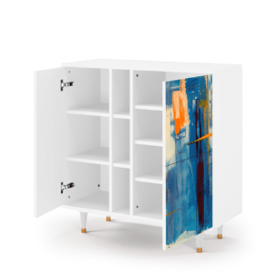 Sideboard - STORYZ - BS5 Abstract Expressionism - White