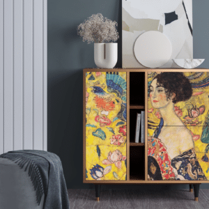 Sideboard - STORYZ - BS5 Lady with Fan by Klimt - Walnut
