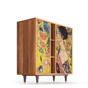 Sideboard - STORYZ - BS5 Lady with Fan by Klimt - Walnut
