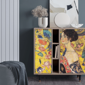 Sideboard - STORYZ - BS5 Lady with Fan by Klimt - Latte