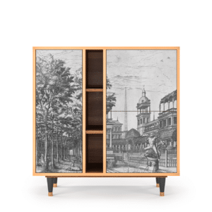 Sideboard - STORYZ - BS5 View of the Piazza - Walnut