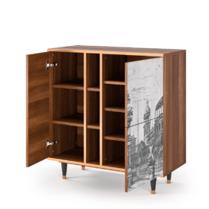 Sideboard - STORYZ - BS5 View of the Piazza - Walnut