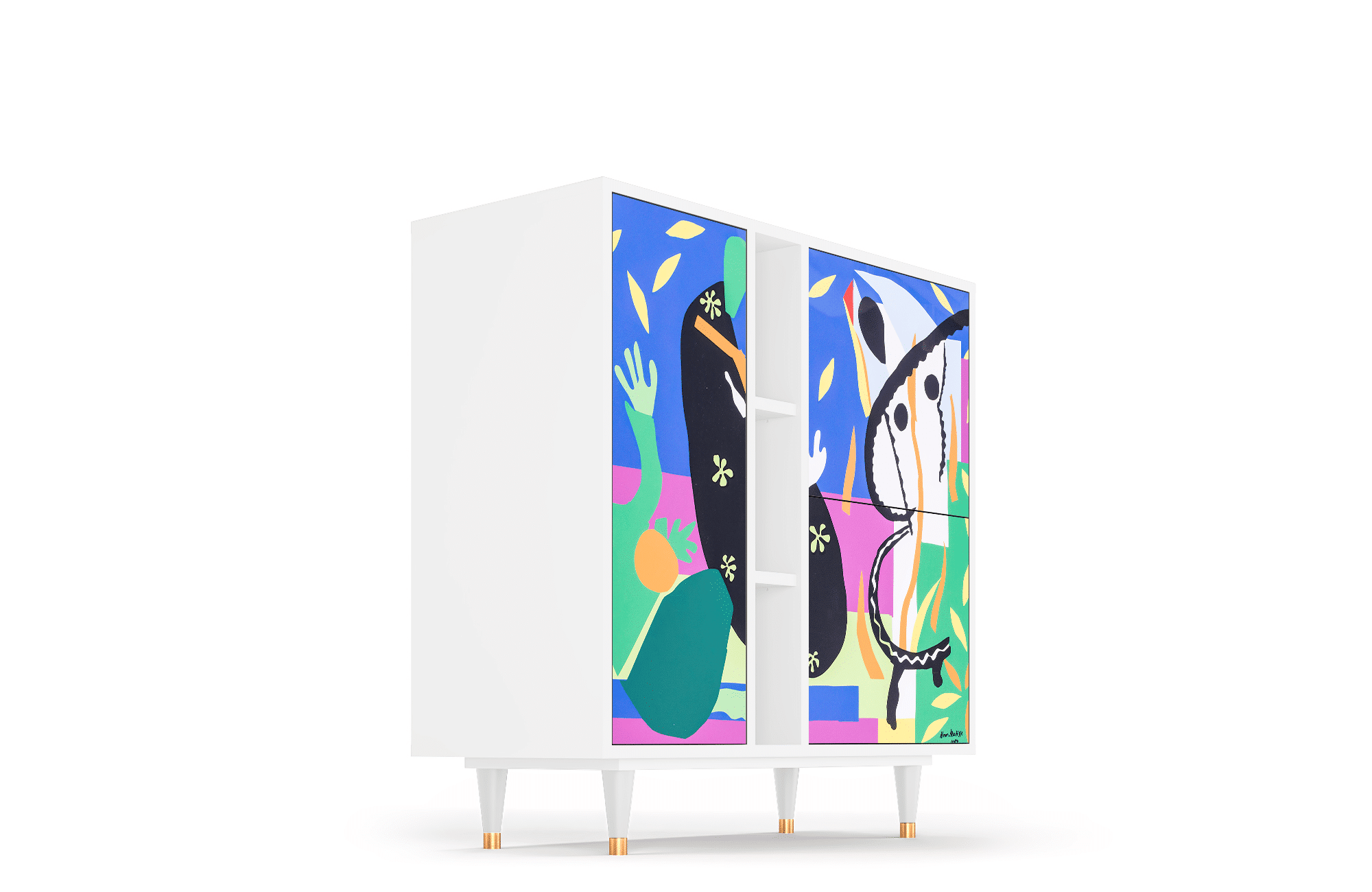 Sideboard – STORYZ – BS5 La Tristesse du Roi – White Sideboard - STORYZ - BS5 La Tristesse du Roi - White