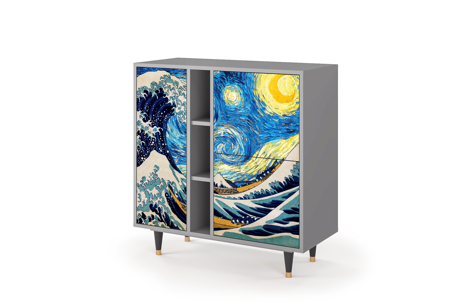BS5_160_002 Sideboard - STORYZ - BS5 Great Wave - Grey