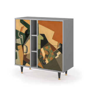 Sideboard - STORYZ - BS5 Glass and Checkerboard - Grey