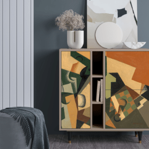 Sideboard - STORYZ - BS5 Glass and Checkerboard - Latte