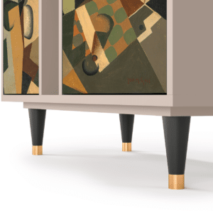 Sideboard - STORYZ - BS5 Glass and Checkerboard - Latte