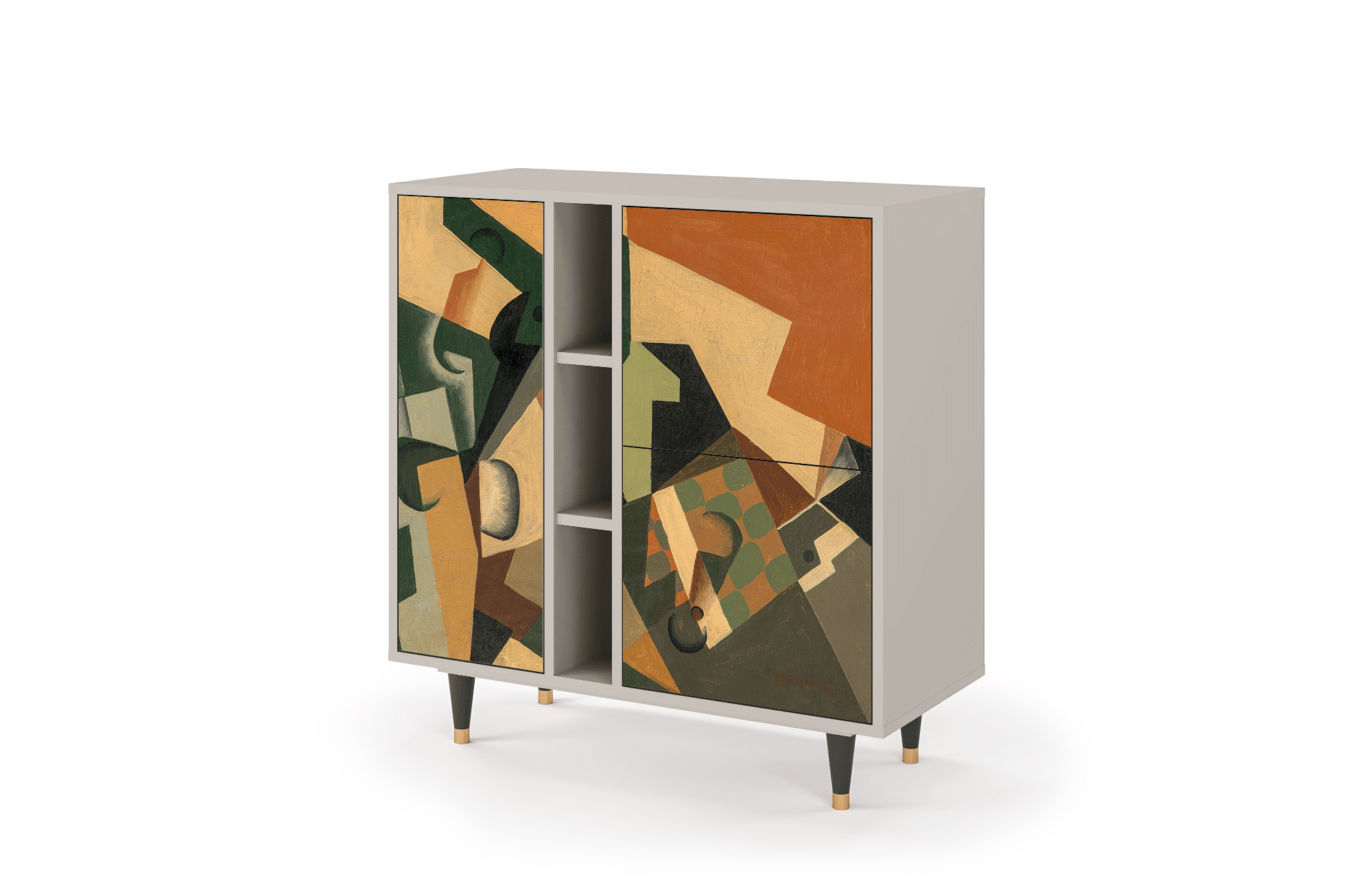 BS5_165_005 Sideboard - STORYZ - BS5 Glass and Checkerboard - Sand