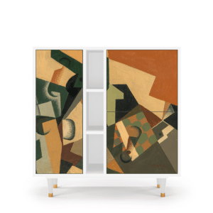 Sideboard - STORYZ - BS5 Glass and Checkerboard - White