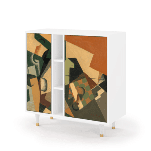 Sideboard - STORYZ - BS5 Glass and Checkerboard - White