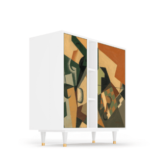 Sideboard - STORYZ - BS5 Glass and Checkerboard - White