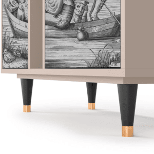 Sideboard - STORYZ - BS5 Blau Schuyte - Latte
