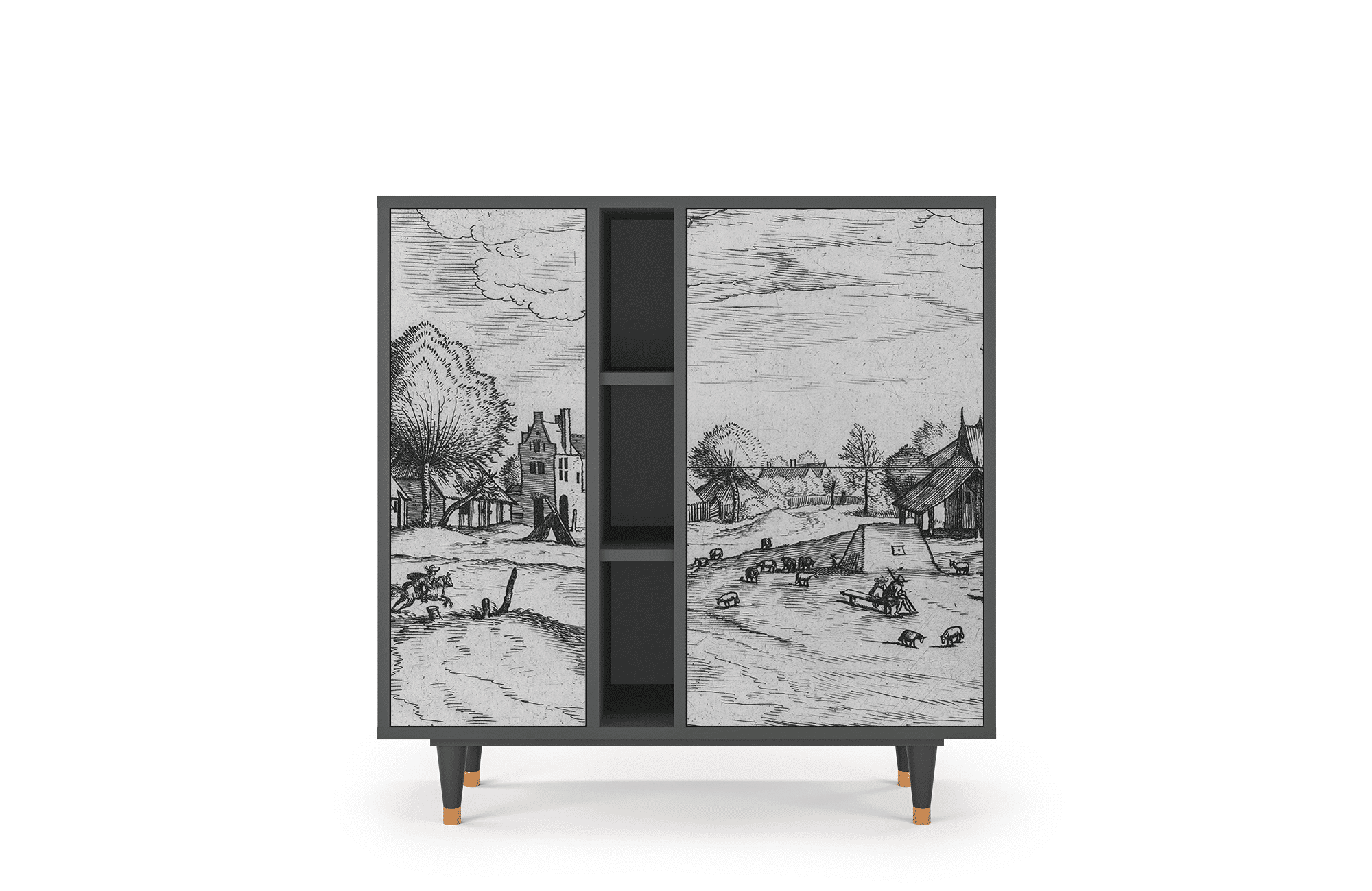 Sideboard – STORYZ – BS5 Country Village – Antracite Sideboard - STORYZ - BS5 Country Village - Antracite