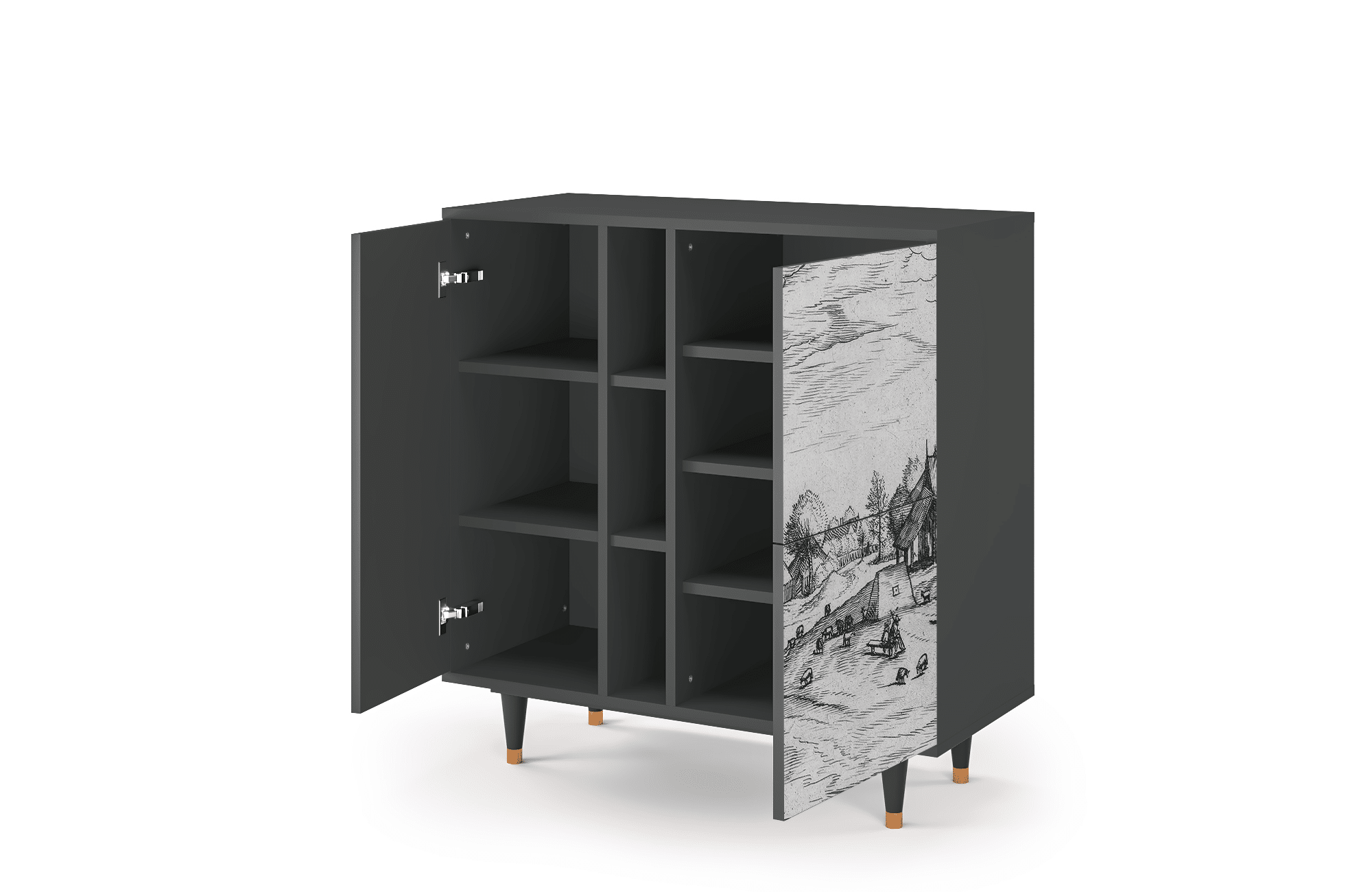 Sideboard – STORYZ – BS5 Country Village – Antracite Sideboard - STORYZ - BS5 Country Village - Antracite