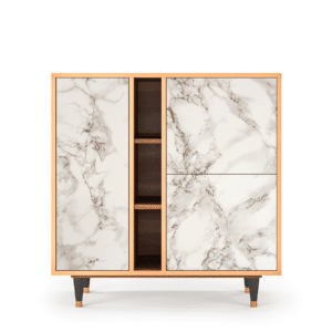 Sideboard - STORYZ - BS5 Milk Marble - Walnut