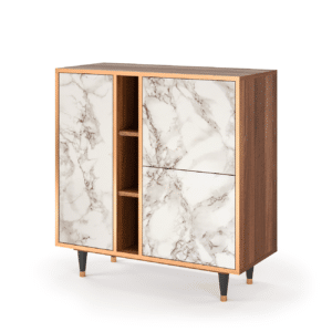 Sideboard - STORYZ - BS5 Milk Marble - Walnut