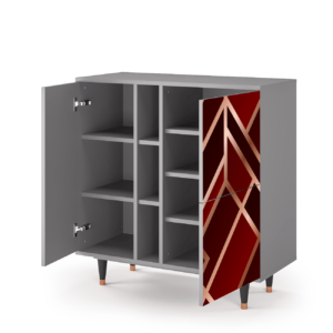 Sideboard - STORYZ - BS5 Velvet 1920's - Grey