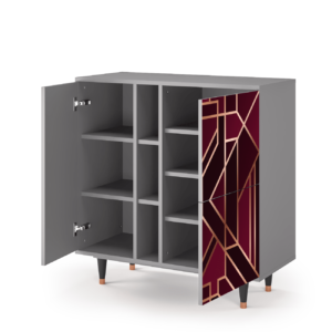 Sideboard - STORYZ - BS5 Burgundy Jewelery - Grey